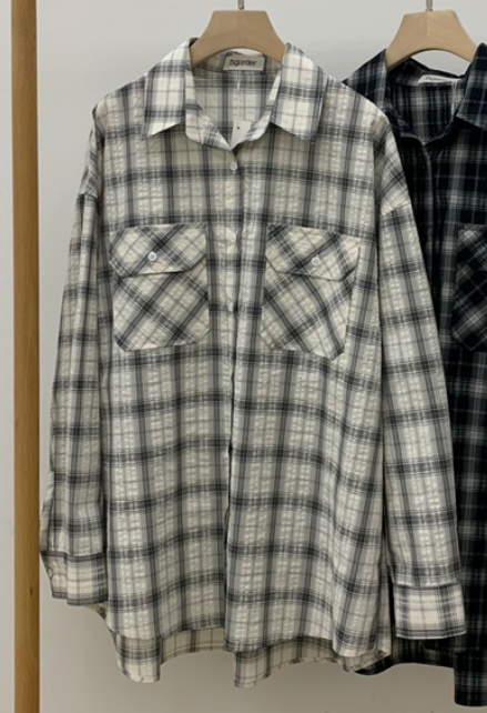 B_GARDER東大門直郵女士新款休閑26春夏襯衫蕾絲衫口袋春款B.GARDER襯衫/蕾絲衫圖色2