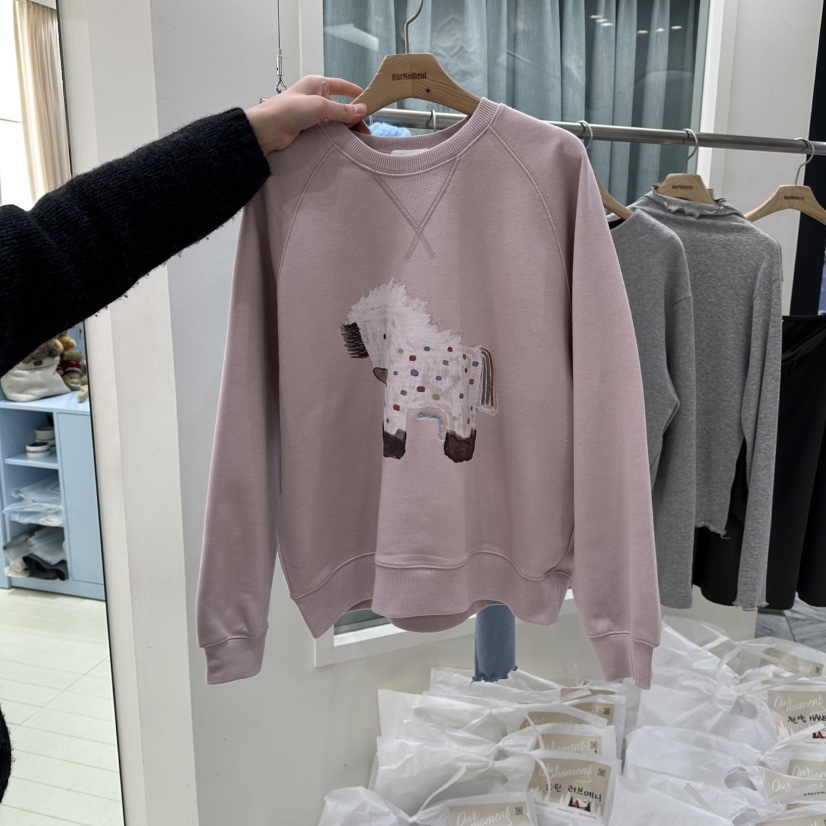 OURMOMENT東大門直郵女裝新款真品職業時尚休閑26春夏衛衣春款OURMOMENT衛衣圖色2