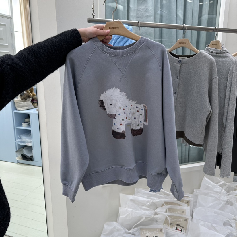 OURMOMENT東大門直郵女裝新款真品職業時尚休閑26春夏衛衣春款OURMOMENT衛衣圖色3