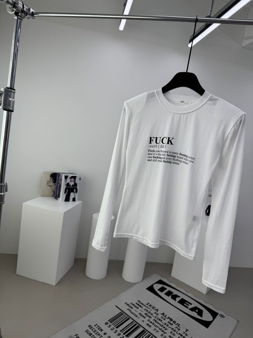 RED-A東大門直郵女裝新款熱賣26春夏推薦時尚長袖T恤春款RED-A長袖T恤圖色1