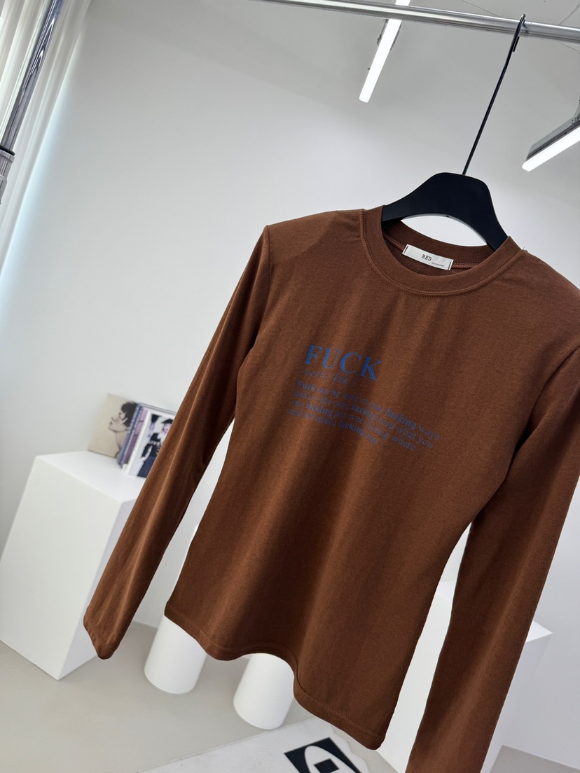 RED-A東大門直郵女裝新款熱賣26春夏推薦時尚長袖T恤春款RED-A長袖T恤圖色3