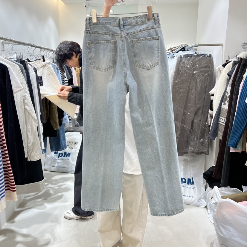 THE REST東大門代購女裝新款真品熱賣時尚休閑推薦牛仔褲THE REST/UNNOEUD牛仔褲