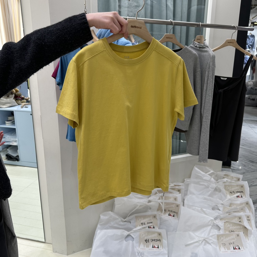 OURMOMENT東大門代購女裝新品推薦休閑26春夏時尚T恤春款OURMOMENTT恤圖色4