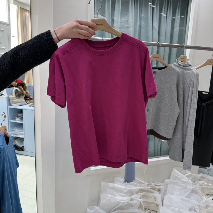 OURMOMENT東大門代購女裝新品推薦休閑26春夏時尚T恤春款OURMOMENTT恤圖色6