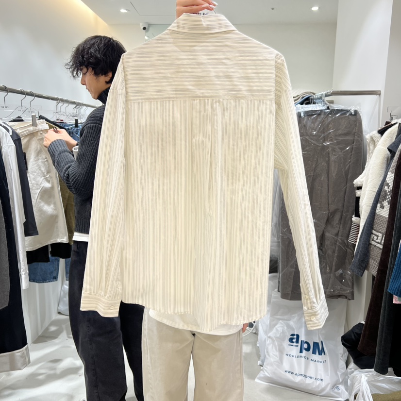 THE REST韓國代購女士新款時尚真品人氣襯衫蕾絲衫口袋透明THE REST/UNNOEUD襯衫/蕾絲衫