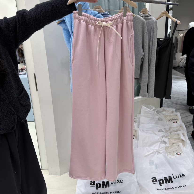 OURMOMENT東大門代購女士新款推薦26春夏時尚真品休閑褲春款OURMOMENT休閑褲圖色1