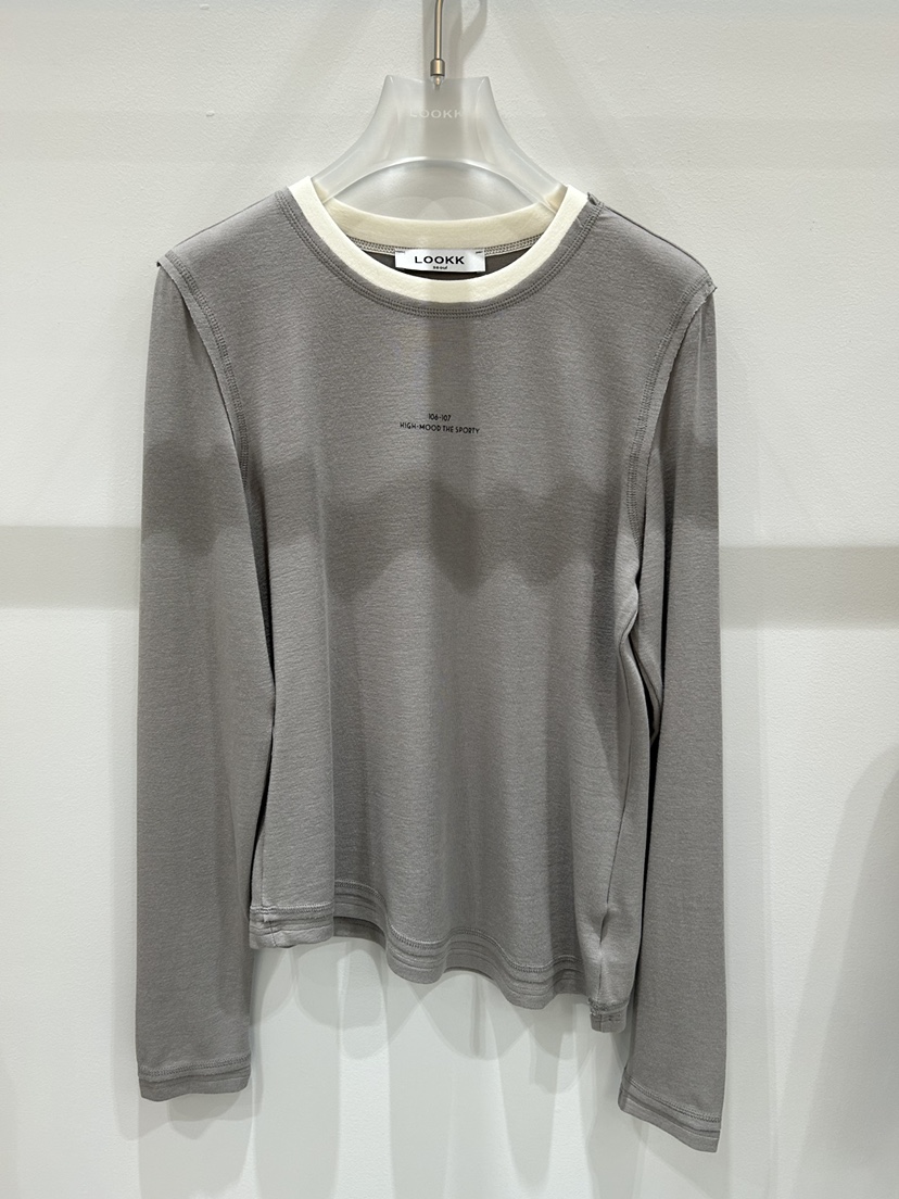 LOOKK/MIMME東大門直郵女士新品時尚推薦人氣長袖T恤春款LOOKK/MIMME長袖T恤圖色2