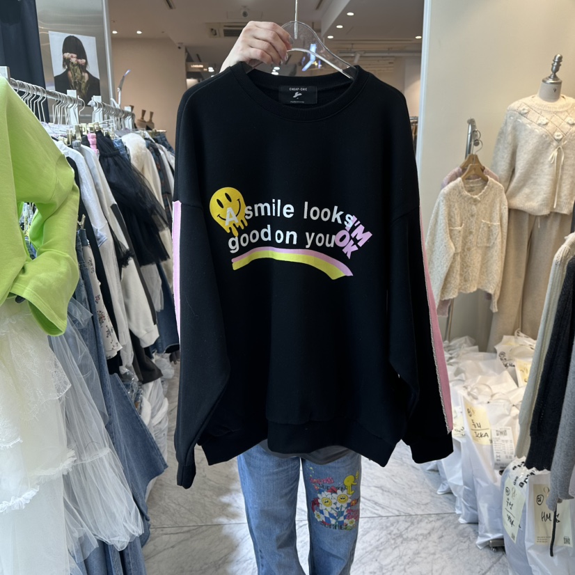 CHEAP-CHIC東大門代購女裝新款時尚推薦人氣熱賣衛衣春款CHEAP-CHIC/CHARLES THE SECOND衛衣圖色2