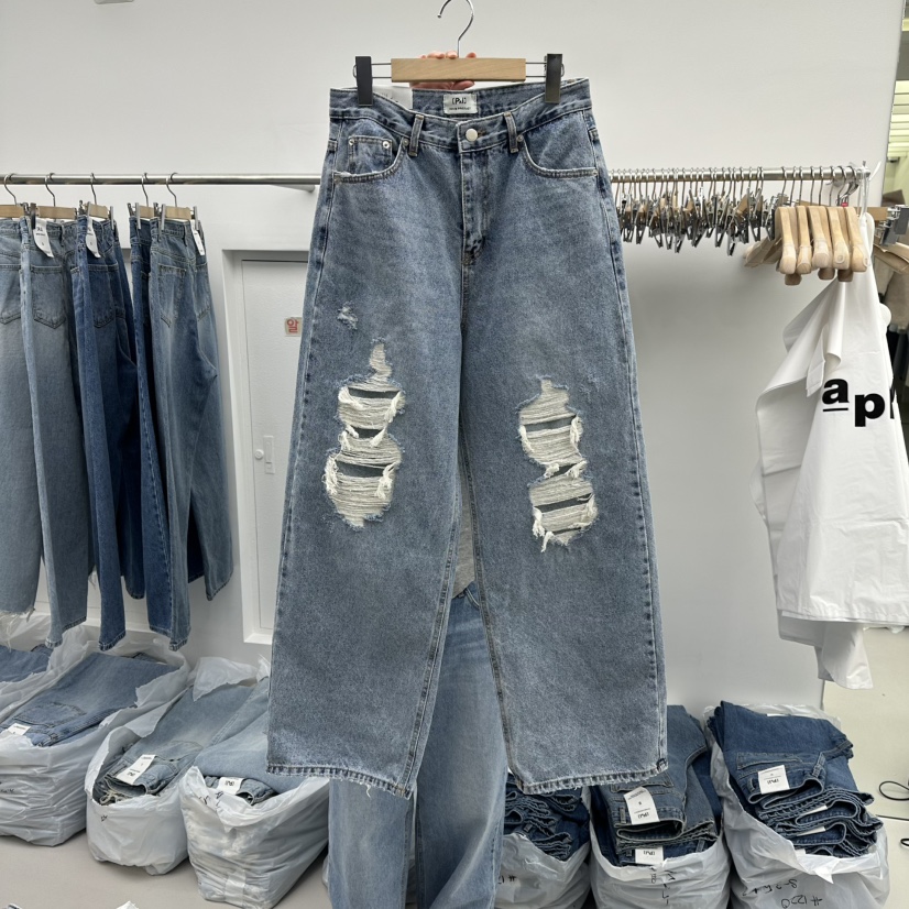 PAI東大門實拍女裝新品熱賣26春夏職業時尚人氣牛仔褲春款[PΛi]_PAi牛仔褲圖色1