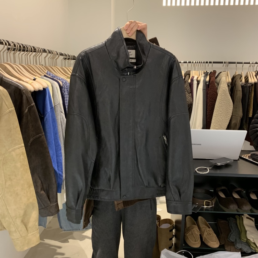 PLATE韓國代購女士新品休閑真品熱賣時尚人氣26春夏夾克皮革PLATE夾克圖色2