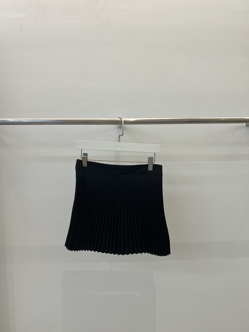 BETTER東大門實拍女士新品26春夏職業時尚熱賣人氣短裙春款BETTER短裙圖色2黑色