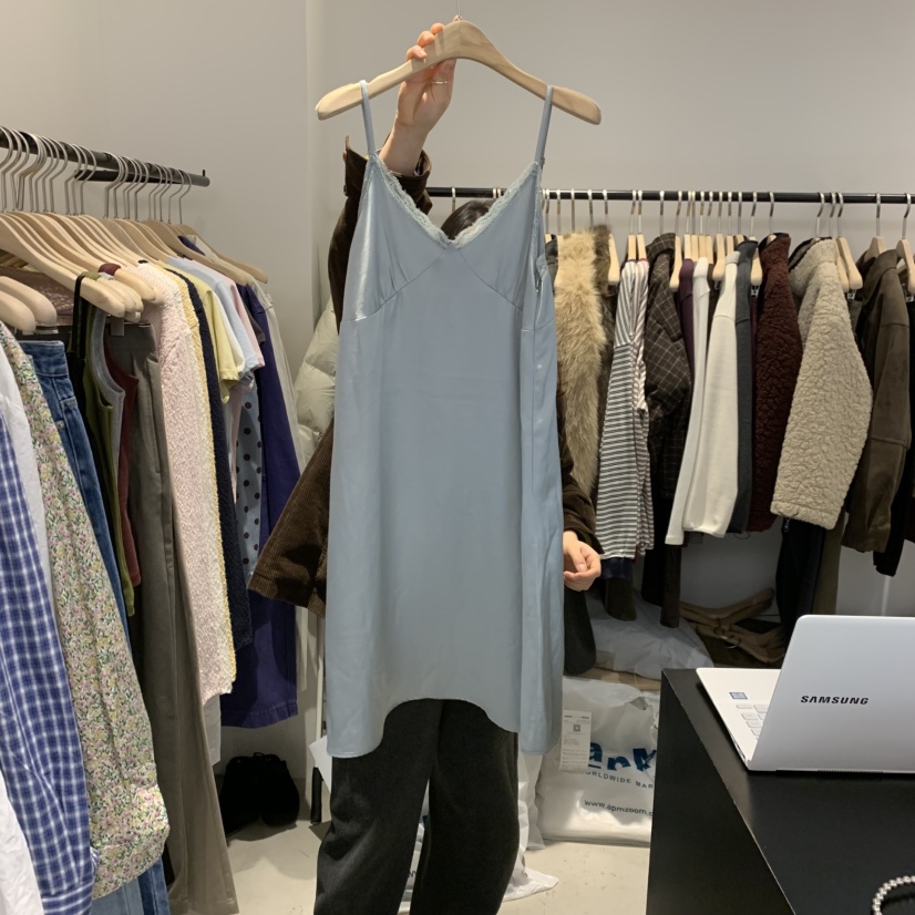 PLATE韓國代購女士新品人氣26春夏推薦熱賣真品連衣裙蕾絲PLATE連衣裙圖色1