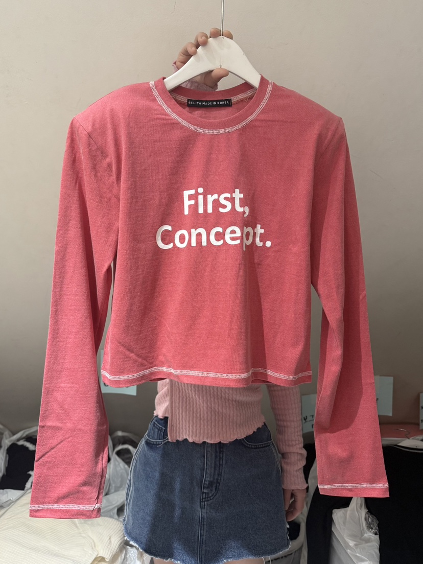 BELITA-L韓國直郵女裝新品26春夏熱賣職業時尚長袖T恤春款BELITA-L長袖T恤圖色2