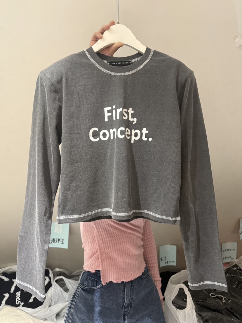 BELITA-L韓國直郵女裝新品26春夏熱賣職業時尚長袖T恤春款BELITA-L長袖T恤圖色3