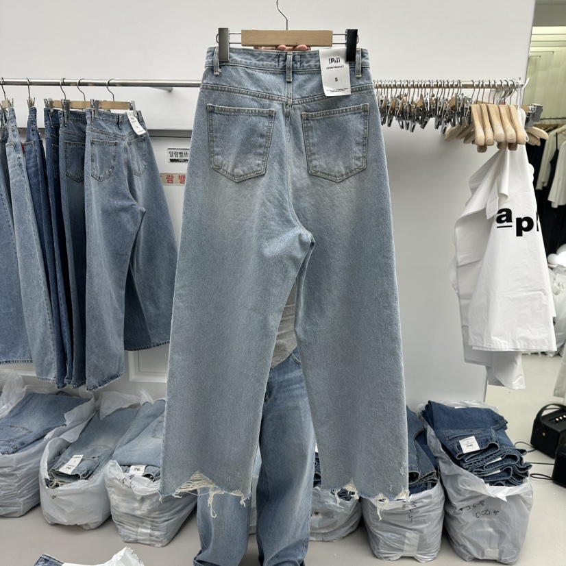 PAI韓國直郵女裝新品職業26春夏人氣真品推薦休閑牛仔褲春款[PΛi]_PAi牛仔褲