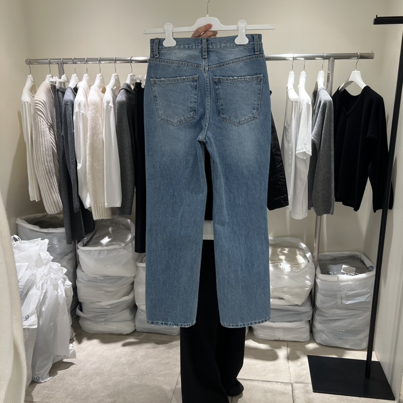 MASCULINE韓國直郵女裝新品推薦真品人氣職業牛仔褲直筒牛仔MASCULINE牛仔褲