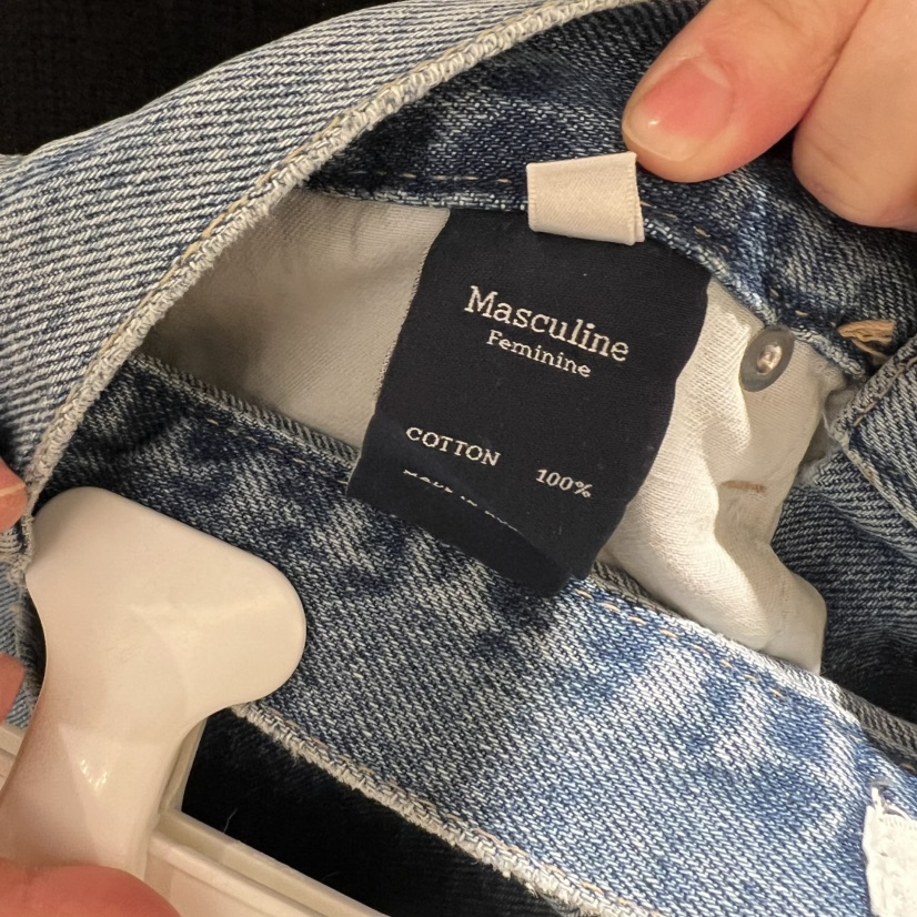 MASCULINE韓國直郵女裝新品推薦真品人氣職業牛仔褲直筒牛仔MASCULINE牛仔褲