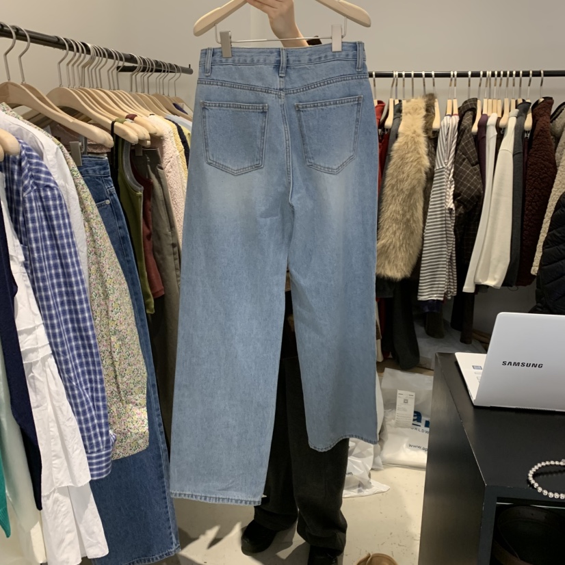 PLATE東大門直郵女裝新款時尚熱賣真品休閑人氣推薦牛仔褲PLATE牛仔褲