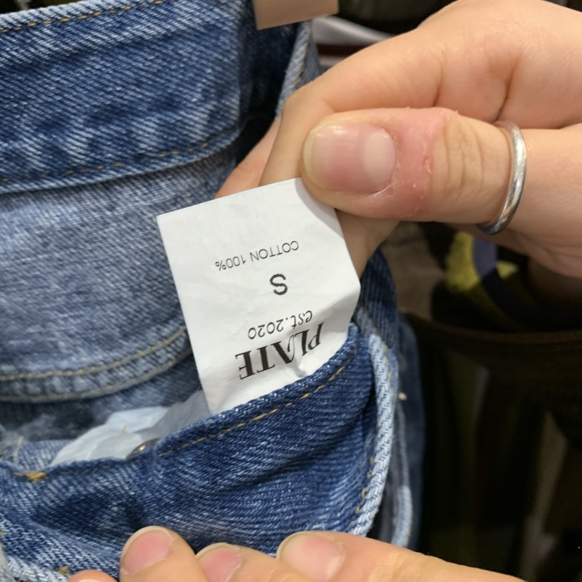 PLATE東大門直郵女裝新款時尚熱賣真品休閑人氣推薦牛仔褲PLATE牛仔褲