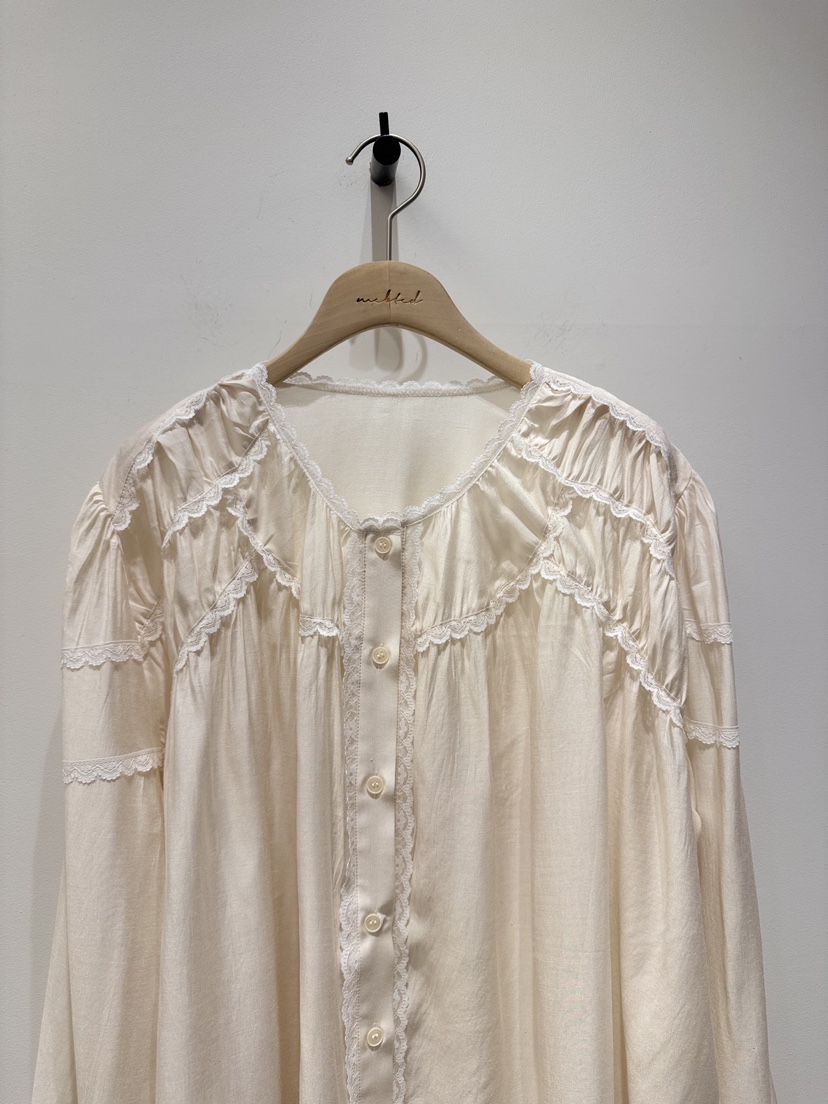 MELTED-P東大門代購女士新款職業26春夏真品休閑襯衫蕾絲衫MELTED-P襯衫/蕾絲衫