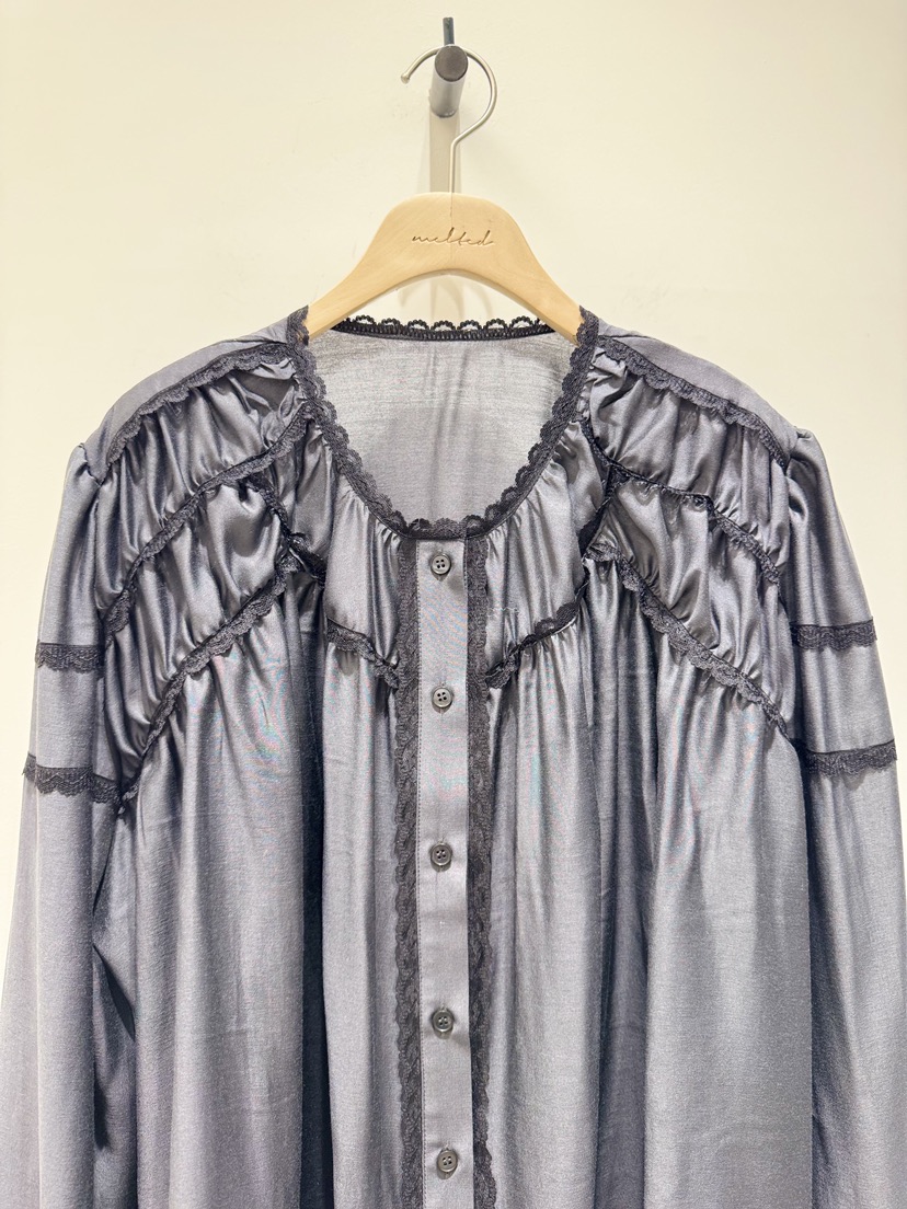 MELTED-P東大門代購女士新款職業26春夏真品休閑襯衫蕾絲衫MELTED-P襯衫/蕾絲衫