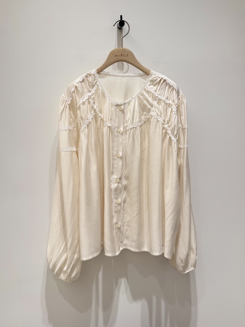 MELTED-P東大門代購女士新款職業26春夏真品休閑襯衫蕾絲衫MELTED-P襯衫/蕾絲衫圖色2