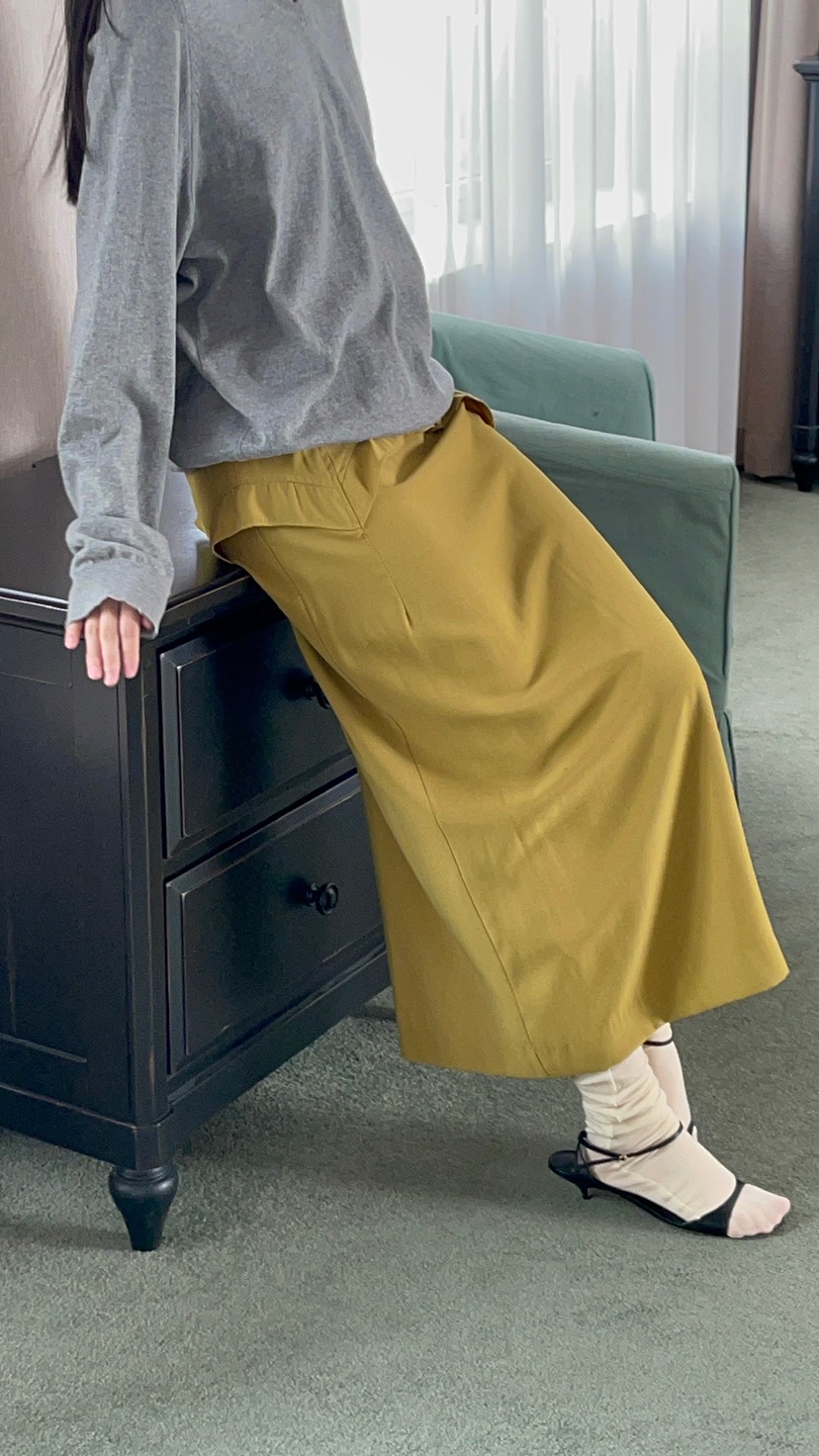 ANOTHER AVENUE韓國直郵女裝新品熱賣推薦職業休閑真品長裙ANOTHER AVENUE長裙