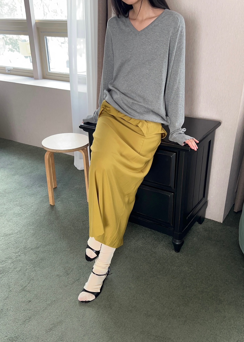 ANOTHER AVENUE韓國直郵女裝新品熱賣推薦職業休閑真品長裙ANOTHER AVENUE長裙