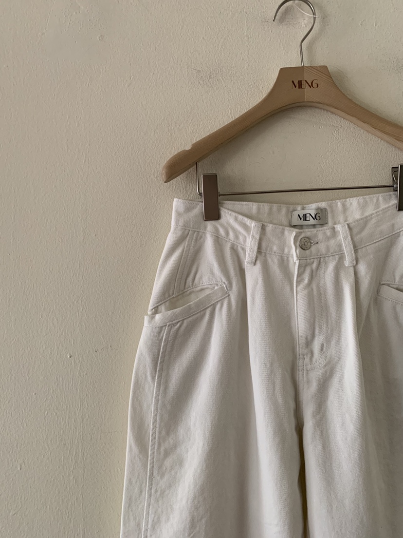 MENG韓國代購女裝新品26春夏熱賣時尚真品職業人氣牛仔褲MENG牛仔褲
