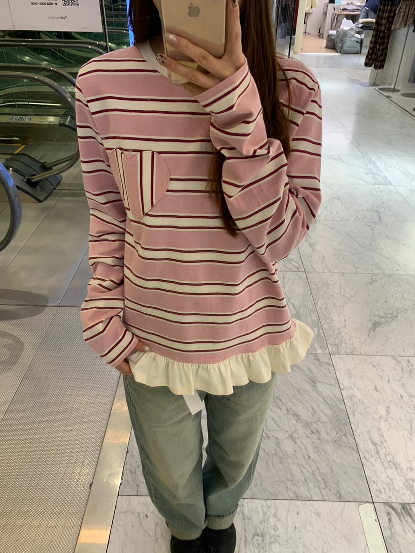 BEFORE SUNRISE東大門直郵女士新品休閑26春夏長袖T恤口袋BEFORE SUNRISE長袖T恤