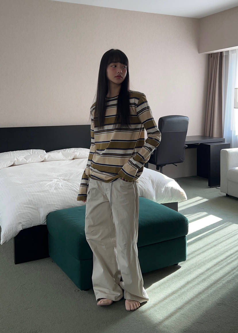 ANOTHER AVENUE東大門直郵女裝新款熱賣休閑褲斜紋棉布口袋ANOTHER AVENUE休閑褲