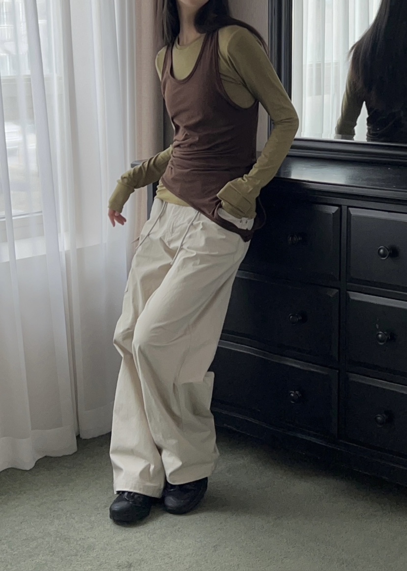 ANOTHER AVENUE東大門直郵女裝新款熱賣休閑褲斜紋棉布口袋ANOTHER AVENUE休閑褲