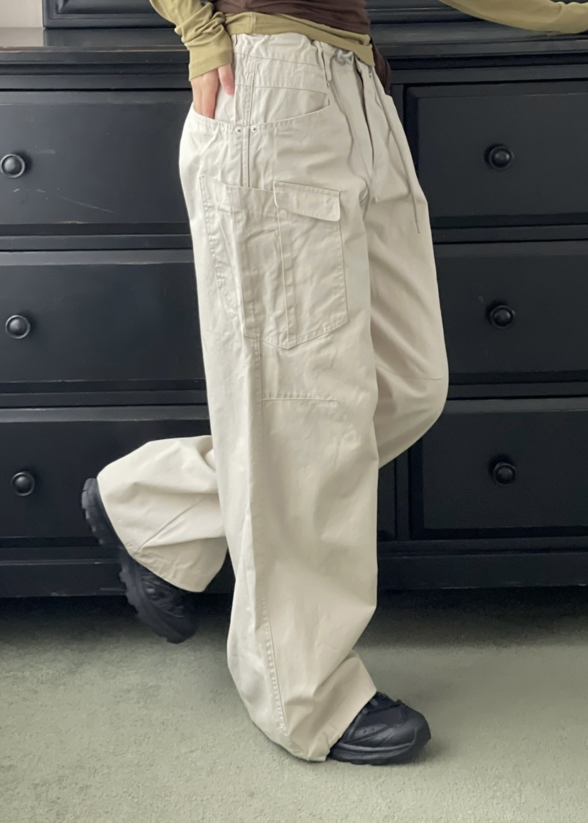 ANOTHER AVENUE東大門直郵女裝新款熱賣休閑褲斜紋棉布口袋ANOTHER AVENUE休閑褲