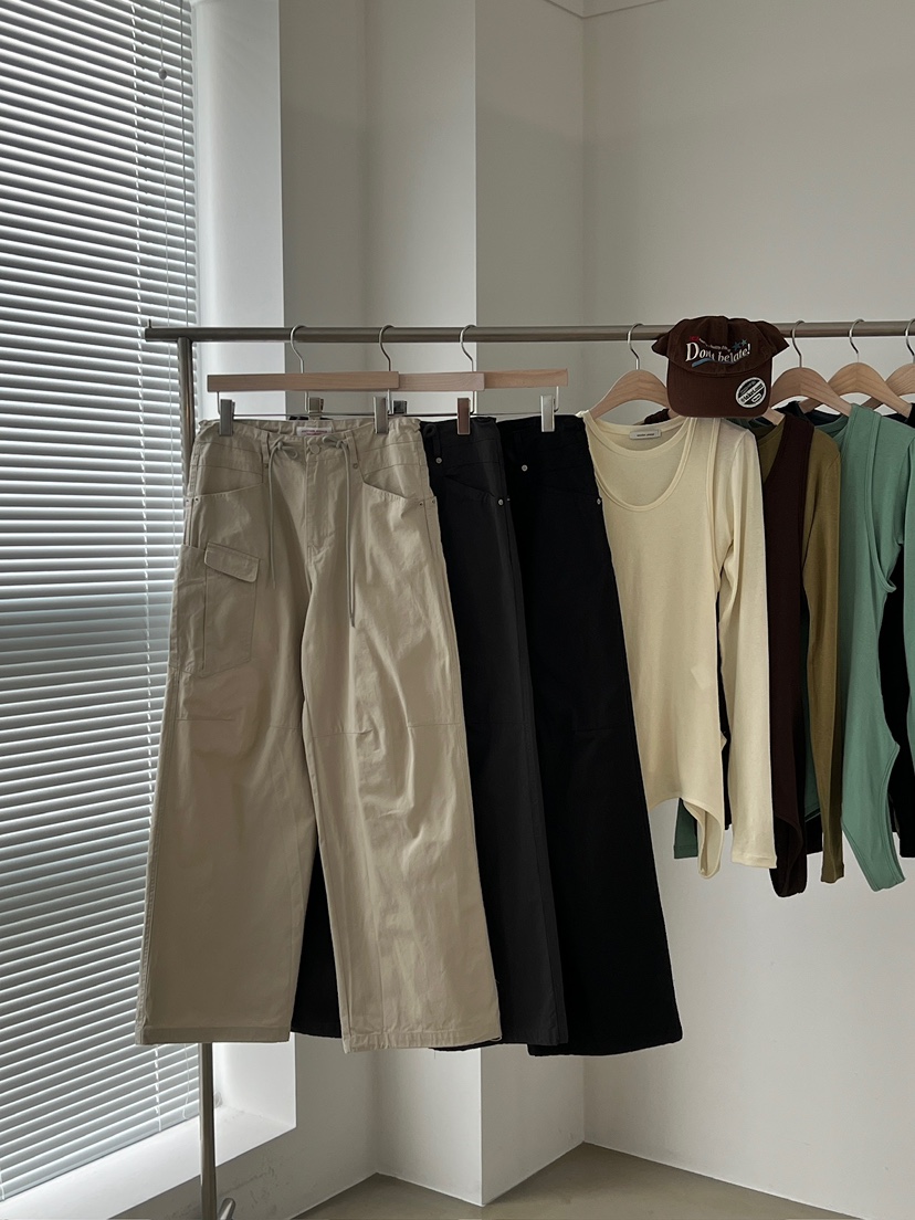 ANOTHER AVENUE東大門直郵女裝新款熱賣休閑褲斜紋棉布口袋ANOTHER AVENUE休閑褲