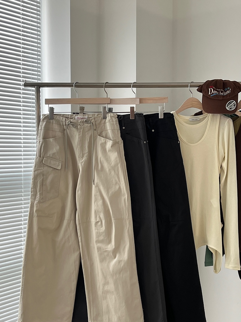 ANOTHER AVENUE東大門直郵女裝新款熱賣休閑褲斜紋棉布口袋ANOTHER AVENUE休閑褲