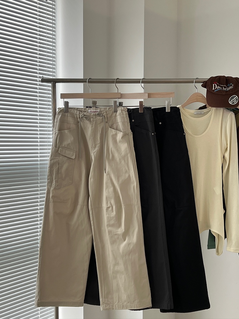 ANOTHER AVENUE東大門直郵女裝新款熱賣休閑褲斜紋棉布口袋ANOTHER AVENUE休閑褲