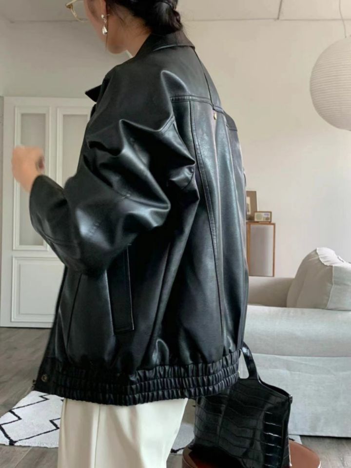 STAY HERE東大門直郵女裝新品26春夏真品推薦熱賣夾克皮革STAY HERE夾克