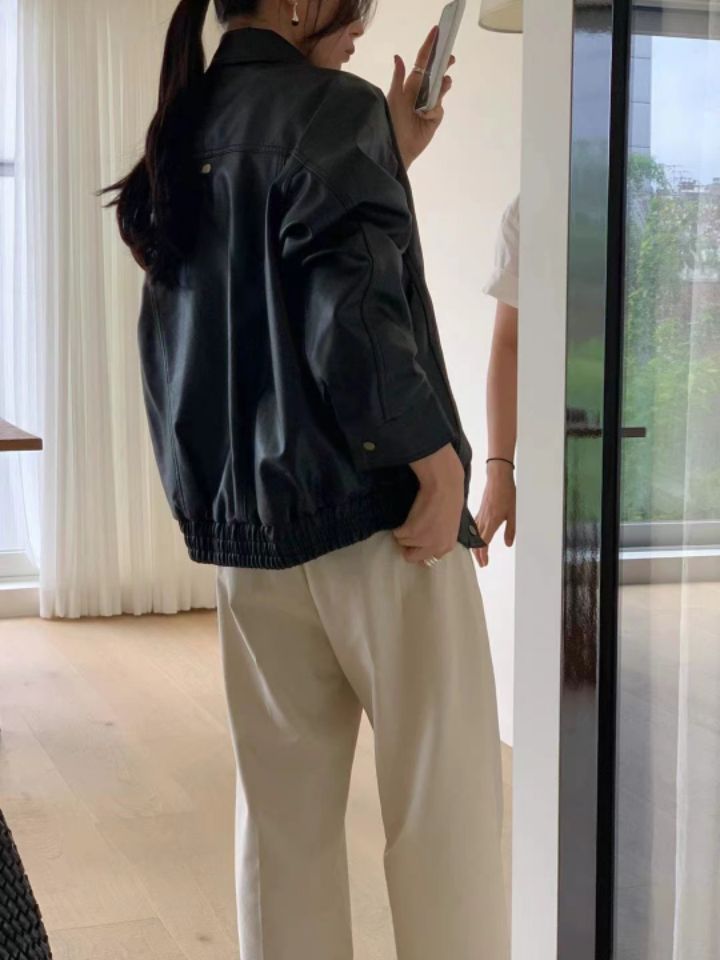 STAY HERE東大門直郵女裝新品26春夏真品推薦熱賣夾克皮革STAY HERE夾克
