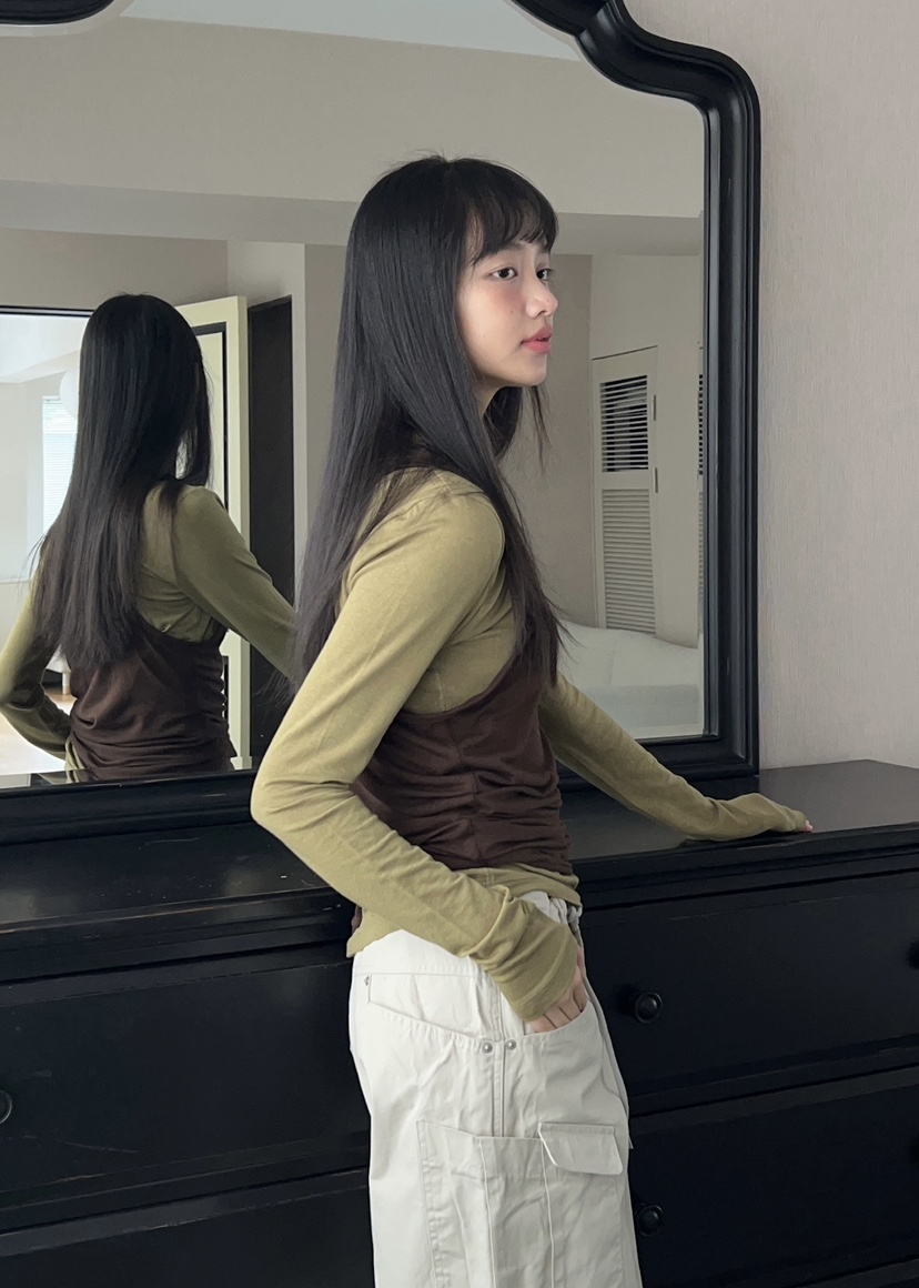 ANOTHER AVENUE東大門實拍女裝新款休閑26春夏人氣長袖T恤ANOTHER AVENUE長袖T恤