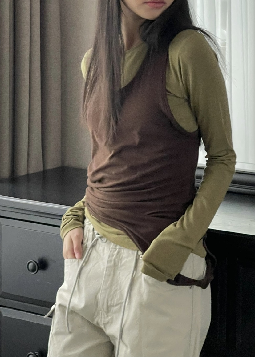 ANOTHER AVENUE東大門實拍女裝新款休閑26春夏人氣長袖T恤ANOTHER AVENUE長袖T恤