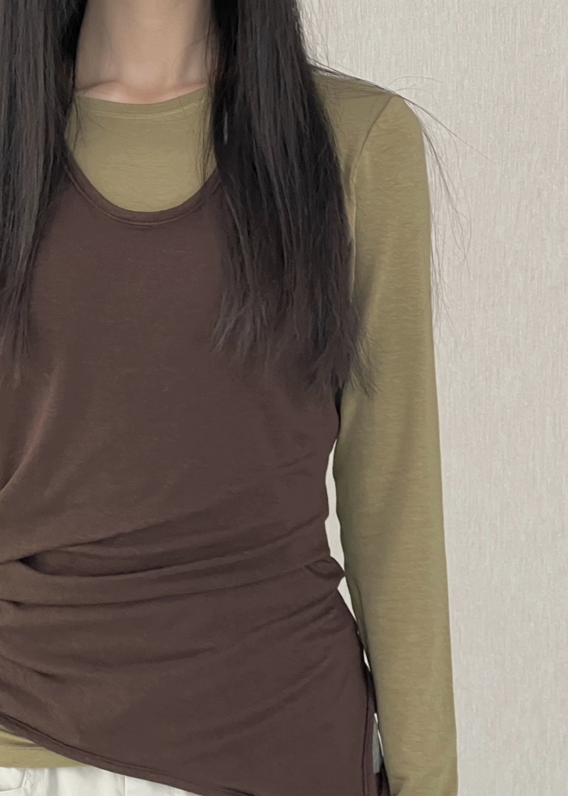 ANOTHER AVENUE東大門實拍女裝新款休閑26春夏人氣長袖T恤ANOTHER AVENUE長袖T恤