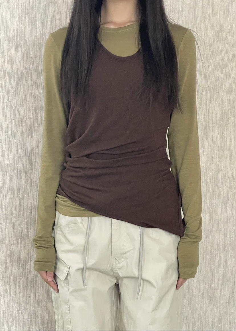 ANOTHER AVENUE東大門實拍女裝新款休閑26春夏人氣長袖T恤ANOTHER AVENUE長袖T恤