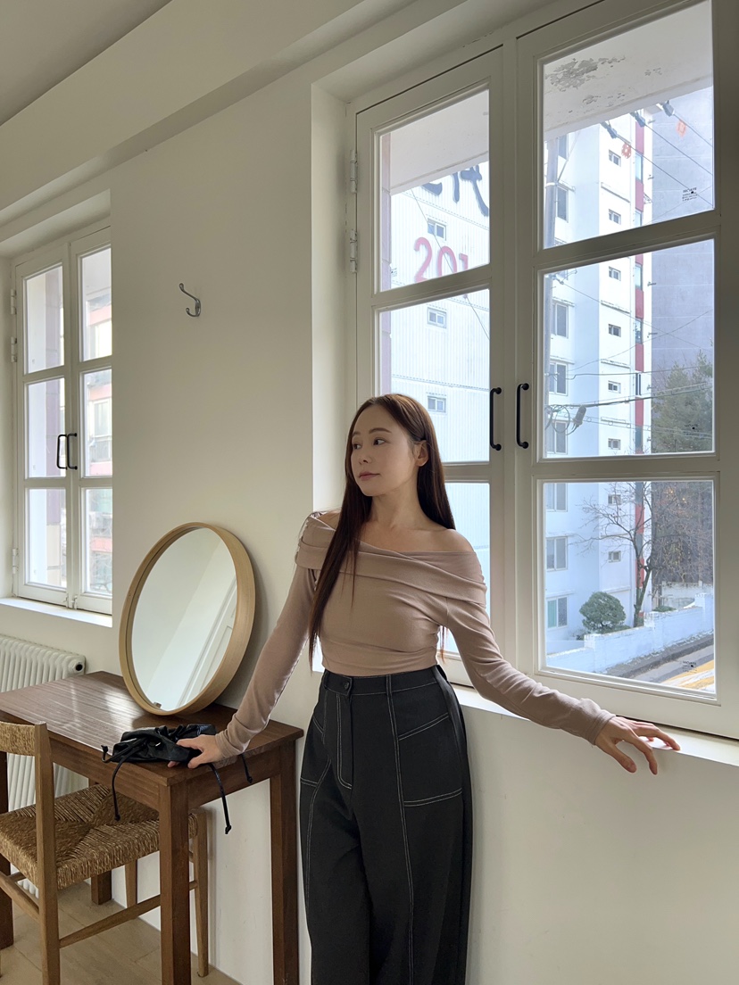 BOLD韓國代購女士新品時尚26春夏推薦休閑真品熱賣長袖T恤BOLD長袖T恤