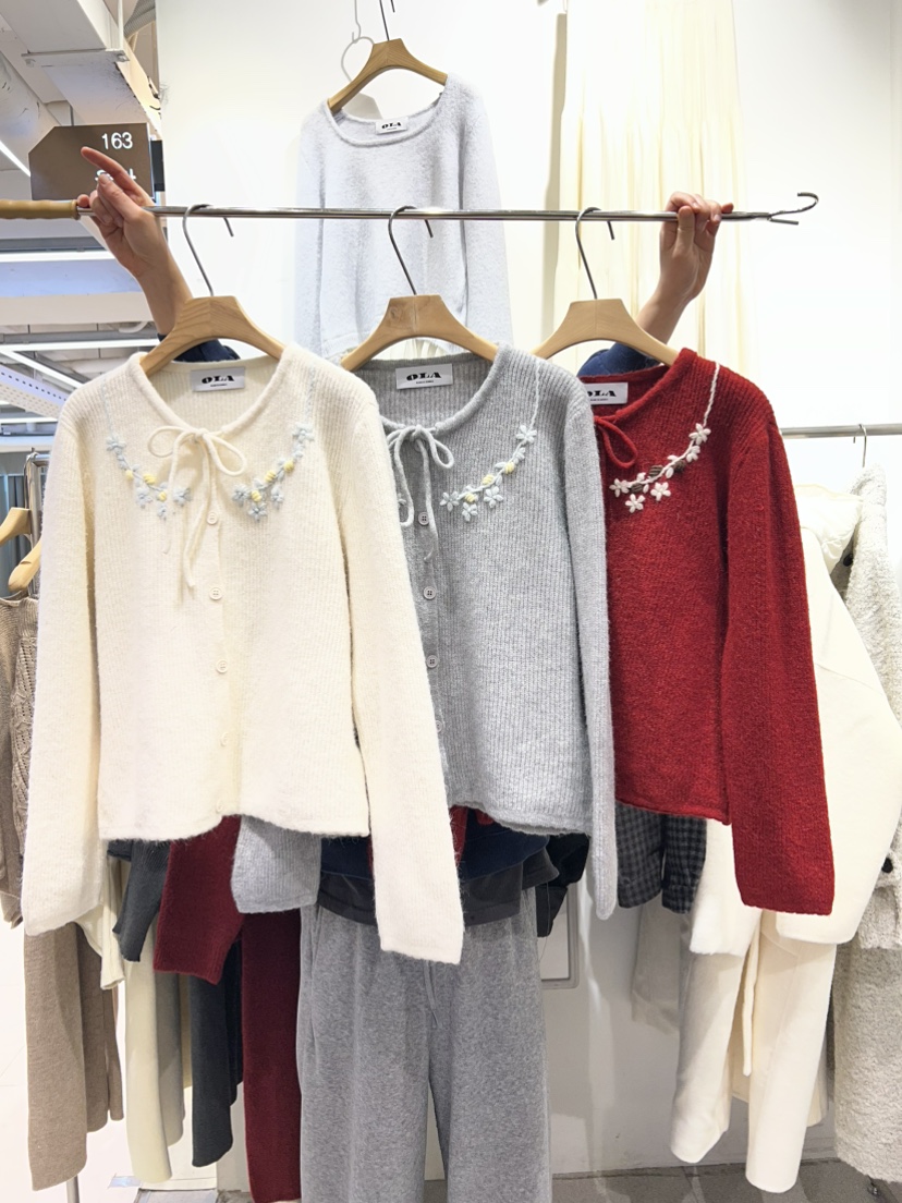 OLA韓國直郵女裝新款時尚休閑人氣職業推薦真品熱賣針織衫mellor/OLA針織衫