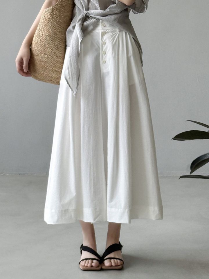 STAY HERE東大門直郵女裝新品26春夏推薦真品人氣長裙紐扣STAY HERE長裙