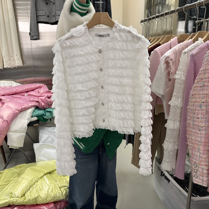 CORNER韓國代購女士新款職業26春夏時尚推薦襯衫蕾絲衫春款CORNER.302襯衫/蕾絲衫圖色1