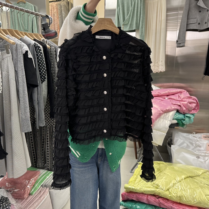 CORNER韓國代購女士新款職業26春夏時尚推薦襯衫蕾絲衫春款CORNER.302襯衫/蕾絲衫圖色2