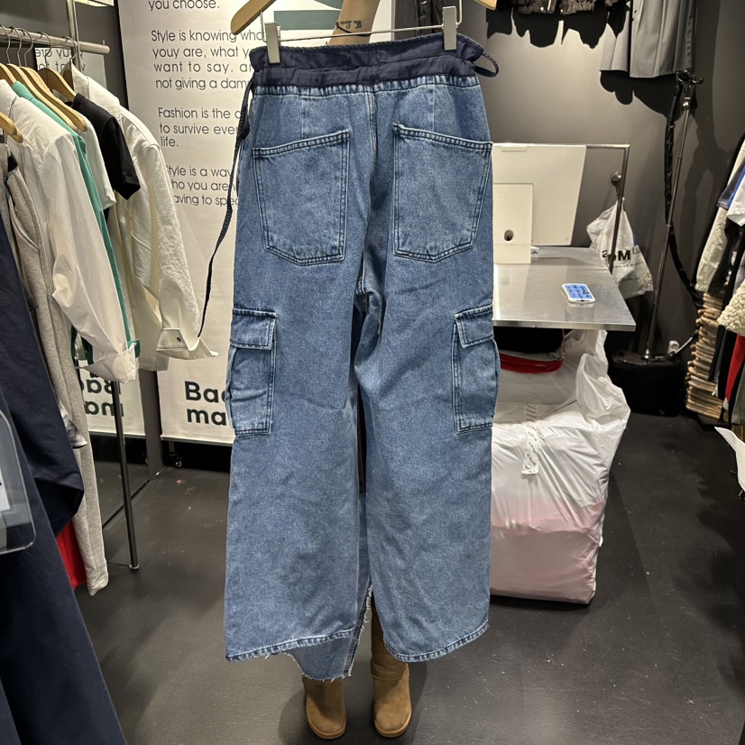 EL BOSQUE東大門實拍女士新品休閑熱賣人氣時尚牛仔褲春款EL BOSQUE牛仔褲