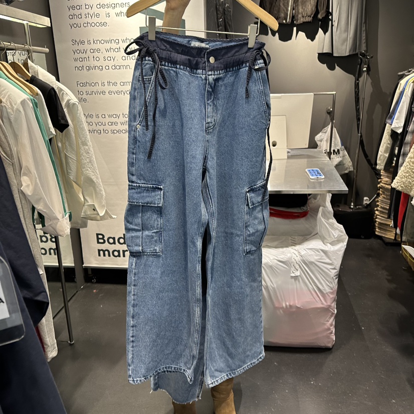 EL BOSQUE東大門實拍女士新品休閑熱賣人氣時尚牛仔褲春款EL BOSQUE牛仔褲圖色1