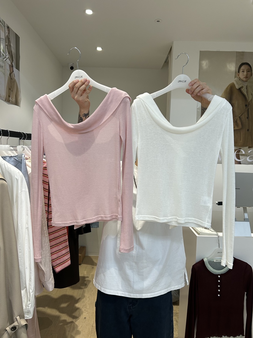 RUMIRU/AWEAR東大門實拍女士新品真品時尚長袖T恤不含項鏈awear/RUMIRU長袖T恤